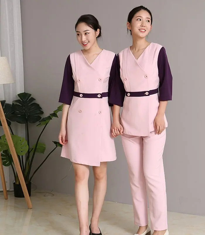 Trend đồng phục spa màu hồng 2023: style mới cho các spa 9