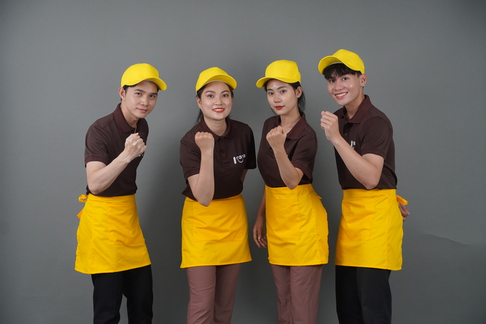 Tạp dề cho nhân viên quán cafe đẹp sang trọng, cuốn hút