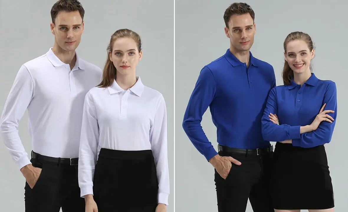 Kiểu dáng dài tay thích hợp mặc những ngày thời tiết lạnh Áo thun đồng phục dài tay giá rẻ