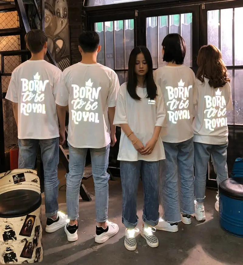 Áo thun teambuilding phản quang phù hợp cho các hoạt động tổ chức vào buổi tối Áo thun teambuilding phản quang