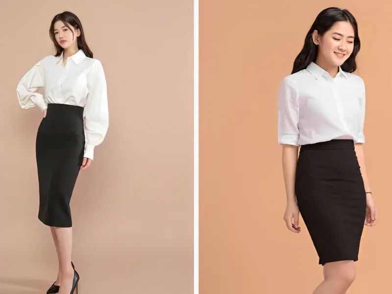 Chân váy đồng phục đẹp, che khuyết điểm