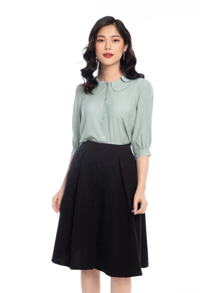 Chân váy xoè công sở