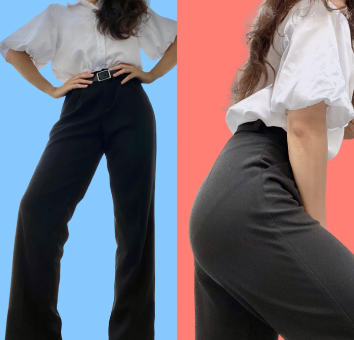 Mẫu quần ống đứng vừa vặn tôn lên đường nét cơ thể quần ống đứng
