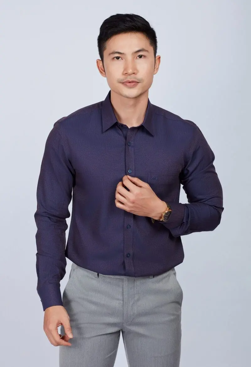 Áo đồng phục sơ mi nam slimfit