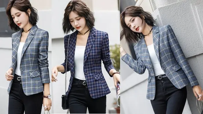 Mẫu đồng phục vest nữ dài tay