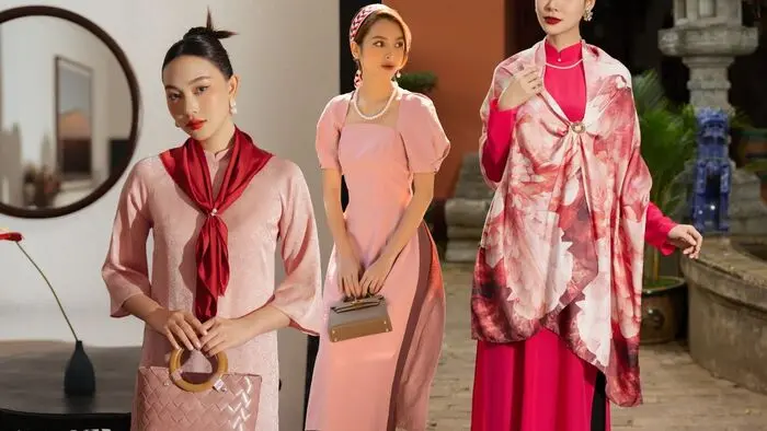 Khăn nơ đồng phục vải lụa